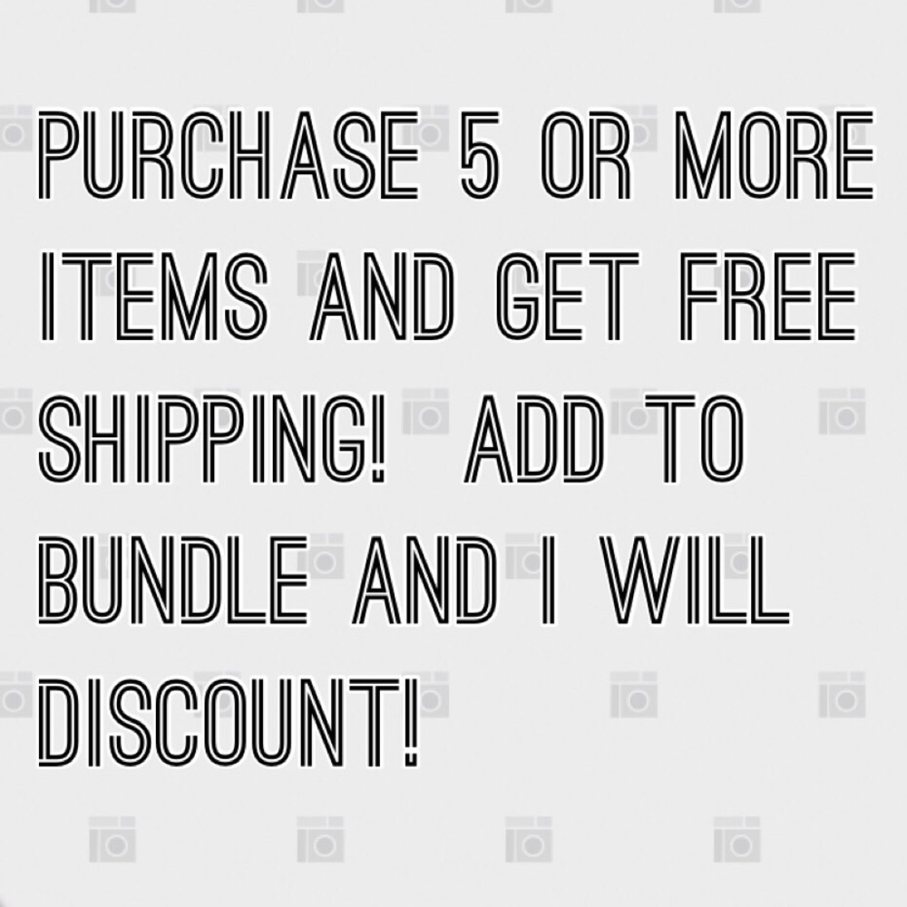 Free Shipping with 5 or more items!